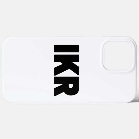 Coques Case-Mate iPhone IKR | Écart de texte (Verso (horizontal))