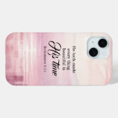 Coques Case-Mate iPhone "Il A Tout Rendu Beau" Coucher De Soleil Aquarelle (Verso (horizontal))