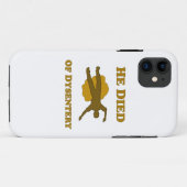 Coques Case-Mate iPhone Il Est Mort D'Un Carnet De Dysenterie (Dos (Horizontal))