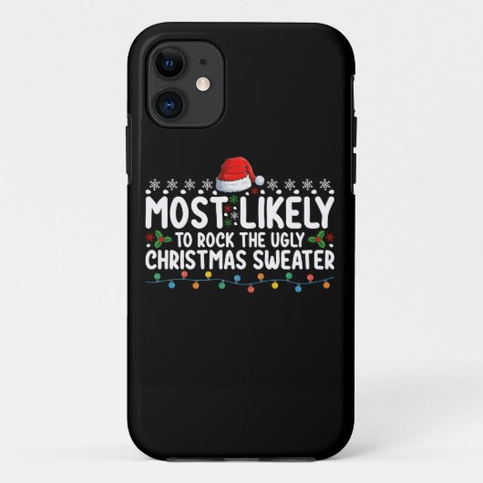 Coques Case-Mate iPhone Il Est Probable Que Le Vilain Chandail De Noël Soi (Dos)
