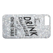Coques Case-Mate iPhone Il est temps de boire du champagne sur Silver iPho (Dos (Horizontal))
