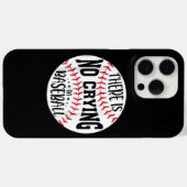 Coques Case-Mate iPhone Il N'Y A Pas De Pleurage Au Baseball (Verso (horizontal))
