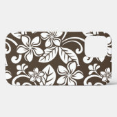 COQUES Case-Mate iPhone ÎLE PLUMERIA (CAFÉ BROWN) (Verso (horizontal))