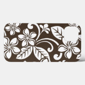 COQUES Case-Mate iPhone ÎLE PLUMERIA (CAFÉ BROWN) (Verso (horizontal))
