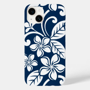 COQUE POUR iPhone 14 ÎLE PLUMERIA (MARINE)