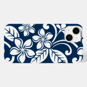 COQUES Case-Mate iPhone ÎLE PLUMERIA (MARINE) (Verso (horizontal))