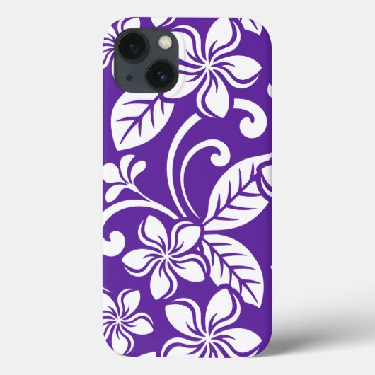 COQUES Case-Mate iPhone ÎLE PLUMERIA (PURPLE) (Verso)