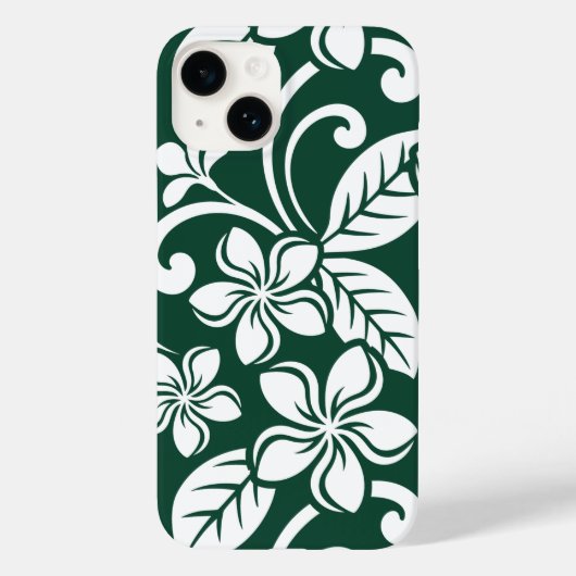 COQUES Case-Mate iPhone ÎLE PLUMERIA (VERT FORESTIER) (Verso)