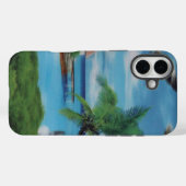 Coques Case-Mate iPhone Île Sérénité | Scène de plage tropicale Achempong (Verso (horizontal))