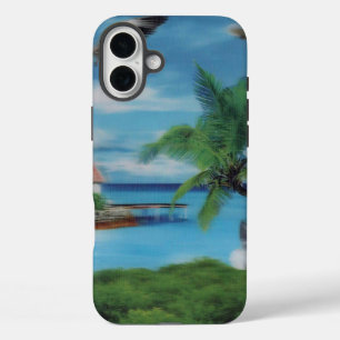 iPhone 16 Plus Case Île Sérénité   Scène de plage tropicale Achempong 