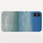 Coques Case-Mate iPhone Île tropicale personnalisée Belle plage Aqua (Dos (Horizontal))