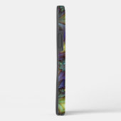 Coques Case-Mate iPhone Illuminé Abstrait brillant Turquoise violet Fracta (Verso / Droite)