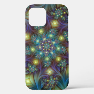 Case-Mate iPhone Case Illuminé Abstrait brillant Turquoise violet Fracta