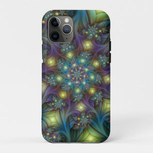 Case-Mate iPhone Case Illuminé Abstrait brillant Turquoise violet Fracta