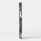 Coques Case-Mate iPhone Illuminé Abstrait brillant Turquoise violet Fracta (Verso / Droite)