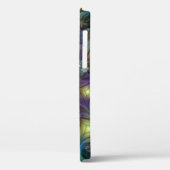Coques Case-Mate iPhone Illuminé Abstrait brillant Turquoise violet Fracta (Verso / Gauche)