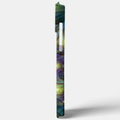 Coques Case-Mate iPhone Illuminé Abstrait brillant Turquoise violet Fracta (Verso / Gauche)