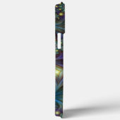 Coques Case-Mate iPhone Illuminé Abstrait brillant Turquoise violet Fracta (Verso / Droite)