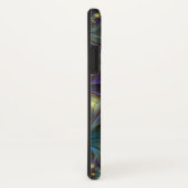 Coques Case-Mate iPhone Illuminé Abstrait brillant Turquoise violet Fracta (Dos/Droite)