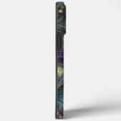 Coques Case-Mate iPhone Illuminé Abstrait brillant Turquoise violet Fracta (Verso / Droite)