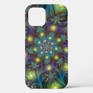 Case-Mate iPhone Case Illuminé Abstrait brillant Turquoise violet Fracta