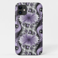 Illusion de lilas Art floral abstrait fractal Fant
