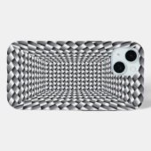 Coques Case-Mate iPhone Illusion de tissage de boîte en acier inoxydable (Verso (horizontal))