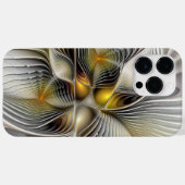 Coques Case-Mate iPhone Illusion d'optique abstrait 3D fractal avec profon (Verso (horizontal))