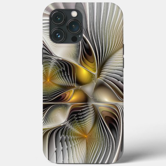 Coques Case-Mate iPhone Illusion d'optique abstraite fractale 3D avec prof (Verso)