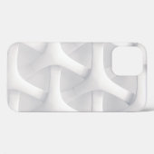 Coques Case-Mate iPhone Illusion d'optique blanche et grise (Verso (horizontal))