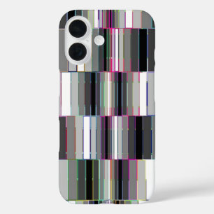 Coques iPhone 16 Illusion géométrique Abstraite linéaire