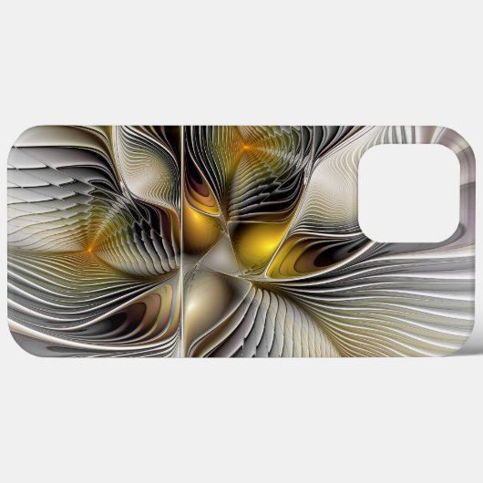 Coques Case-Mate iPhone Illusion Optique Abstrait 3D Fractal Avec Profonde (Verso (horizontal))