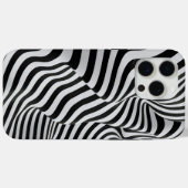 Coques Case-Mate iPhone Illusion optique Art Abstrait (Verso (horizontal))