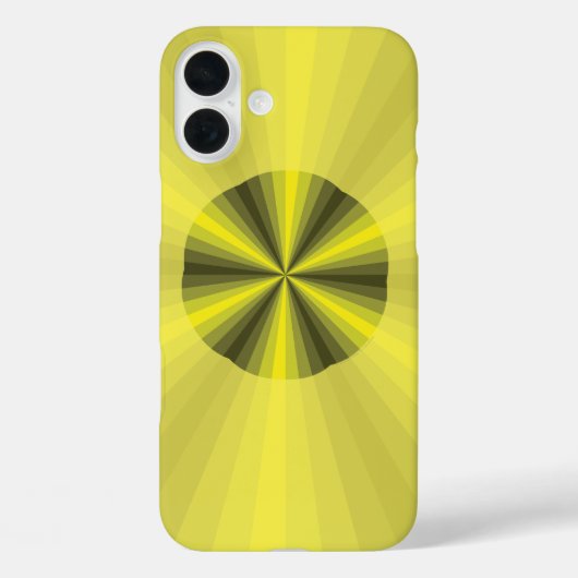 Coques Case-Mate iPhone Illusion optique Coque-Coque Jaune (Verso)