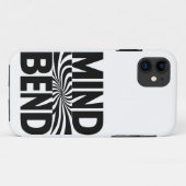 Coques Case-Mate iPhone Illusion optique Mind Bend gras noir et blanc (Dos (Horizontal))