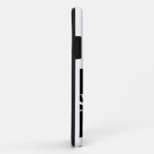 Coques Case-Mate iPhone Illusion optique Mind Bend gras noir et blanc (Dos/Droite)