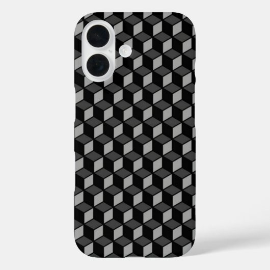 Coques Case-Mate iPhone Illusion optique noire 3D (Verso)