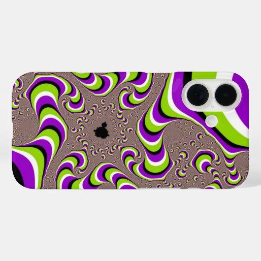 Coques Case-Mate iPhone Illusion optique psychédélique (Verso (horizontal))
