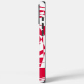 Coques Case-Mate iPhone Illusion optique rouge et blanc – Géométrique 3D g (Verso / Gauche)