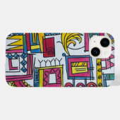 Coques Case-Mate iPhone Illusoire-Whimsical Moderne Bauhaus Art Géométriqu (Verso (horizontal))