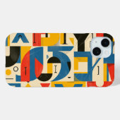 Coques Case-Mate iPhone Illustration à l'aide d'éléments de lettres alphab (Verso (horizontal))