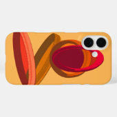Coques Case-Mate iPhone Illustration Abstraite de la Pluie du Cap-Vert pou (Verso (horizontal))