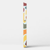 Coques Case-Mate iPhone Illustration abstraite moderne dans les tons terre (Verso / Gauche)