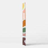Coques Case-Mate iPhone Illustration abstraite moderne dans les tons terre (Verso / Droite)