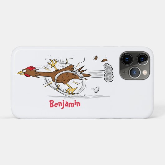 Coques Case-Mate iPhone Illustration amusante de poulet cool (Dos (Horizontal))
