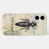 Coques Case-Mate iPhone Illustration Antique d'Insecte de Bourdon Reine Ab (Verso (horizontal))