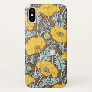 Case-Mate iPhone Case Illustration Art Nouveau Poppy Fleur Jaune