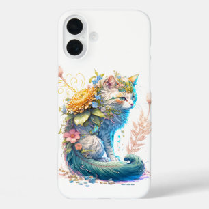 Coques iPhone 16 Plus Illustration artistique de chat majestueux