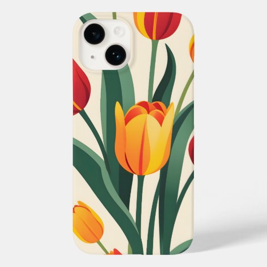 Coques Case-Mate iPhone Illustration Bold Tulip (Verso)