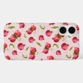 Coques Case-Mate iPhone Illustration botanique de grenade dessinée à la ma (Verso (horizontal))